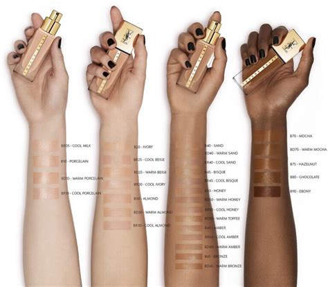 ysl foundation shades explained